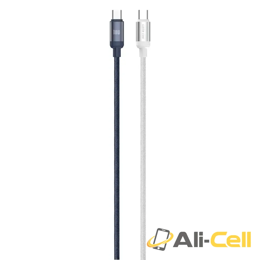 Green Lion Duo Color Braided USB-C to USB-C Cable