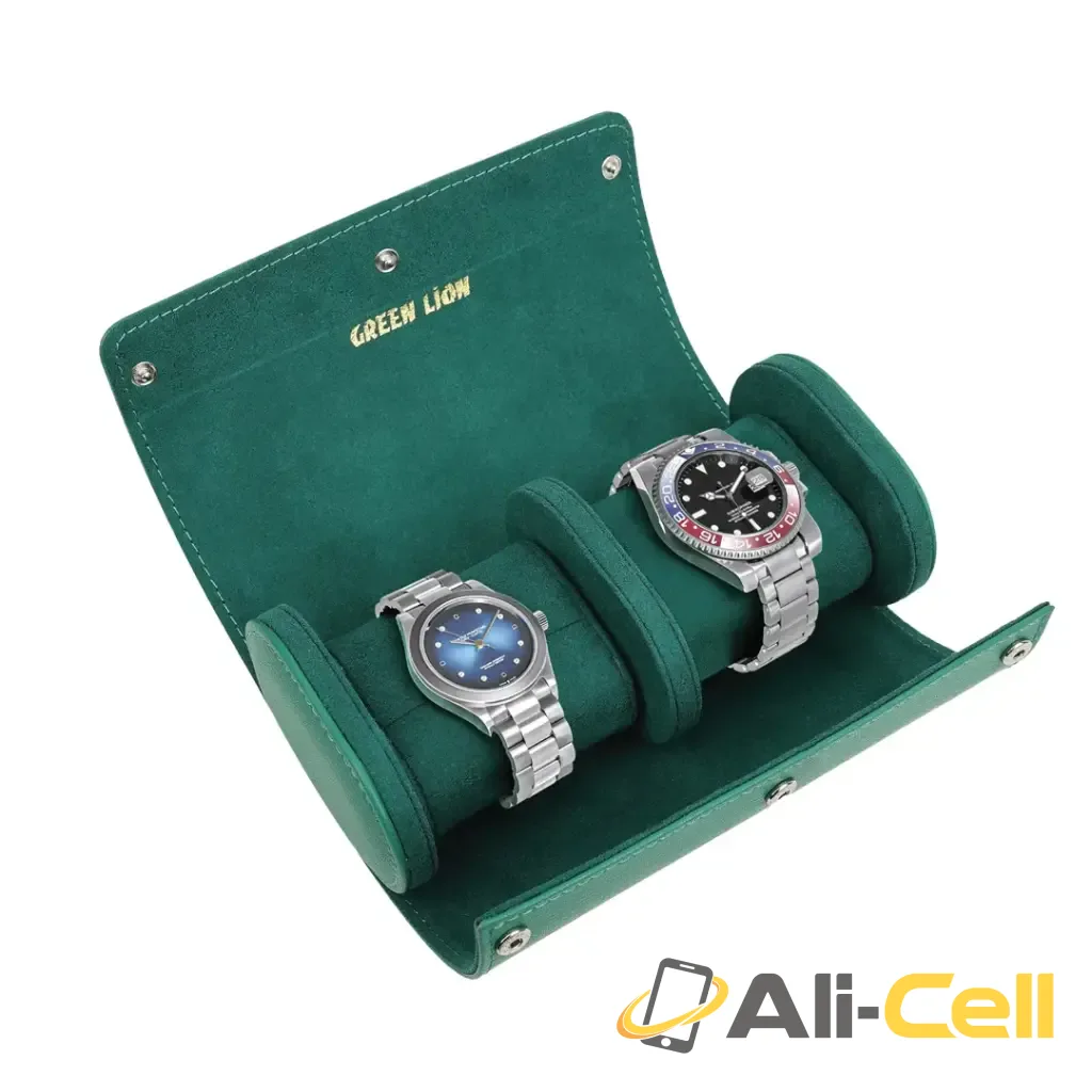 Green Lion Duo Watch Roll Case - Rolex Green — 2