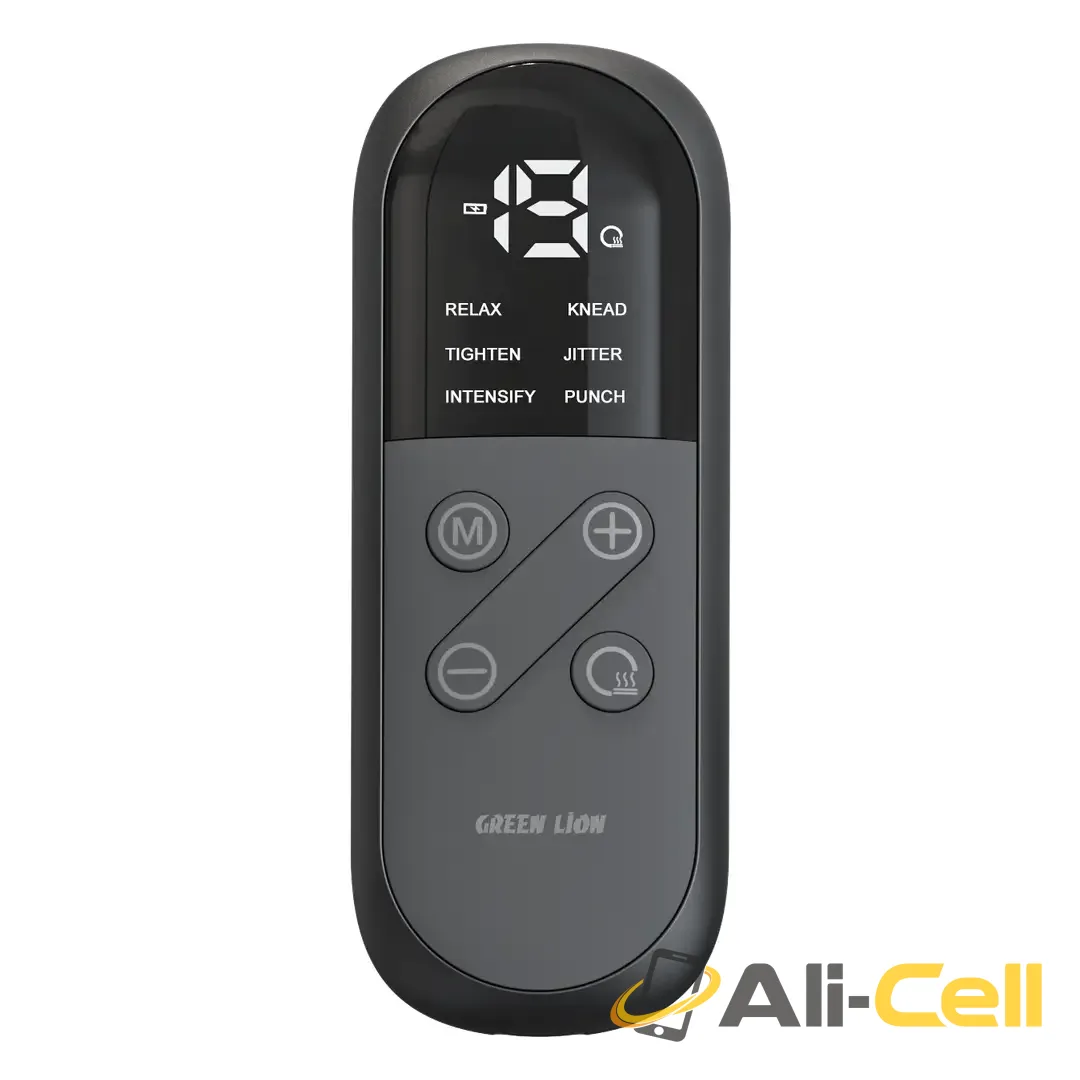 Green Lion EMS Therapy Tens & Heat Massager - Black — 2