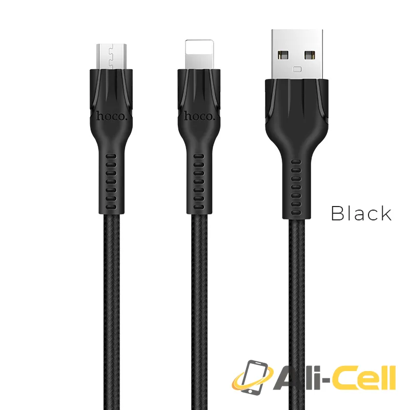 Cable USB to Lightning Micro-USB «U31 Benay» charging wire (1.2m)