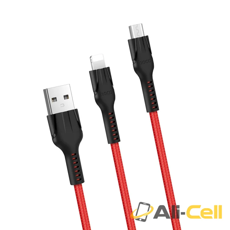 Cable USB to Lightning Micro-USB «U31 Benay» charging wire (1.2m) — 2
