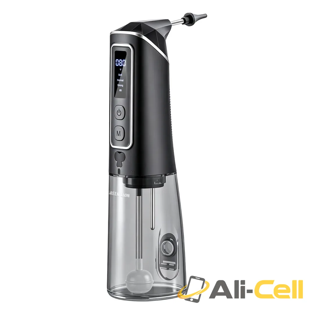 Green Lion Ear Wax Remover with Water-Powered Ear Cleaning - Black