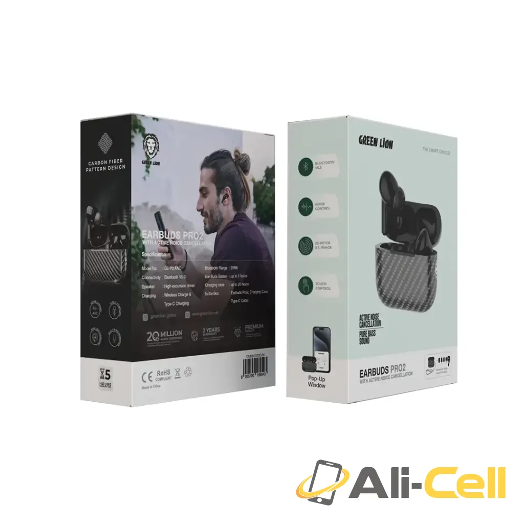 Green Lion Earbuds Pro 2 with ANC - Carbon Black — 2