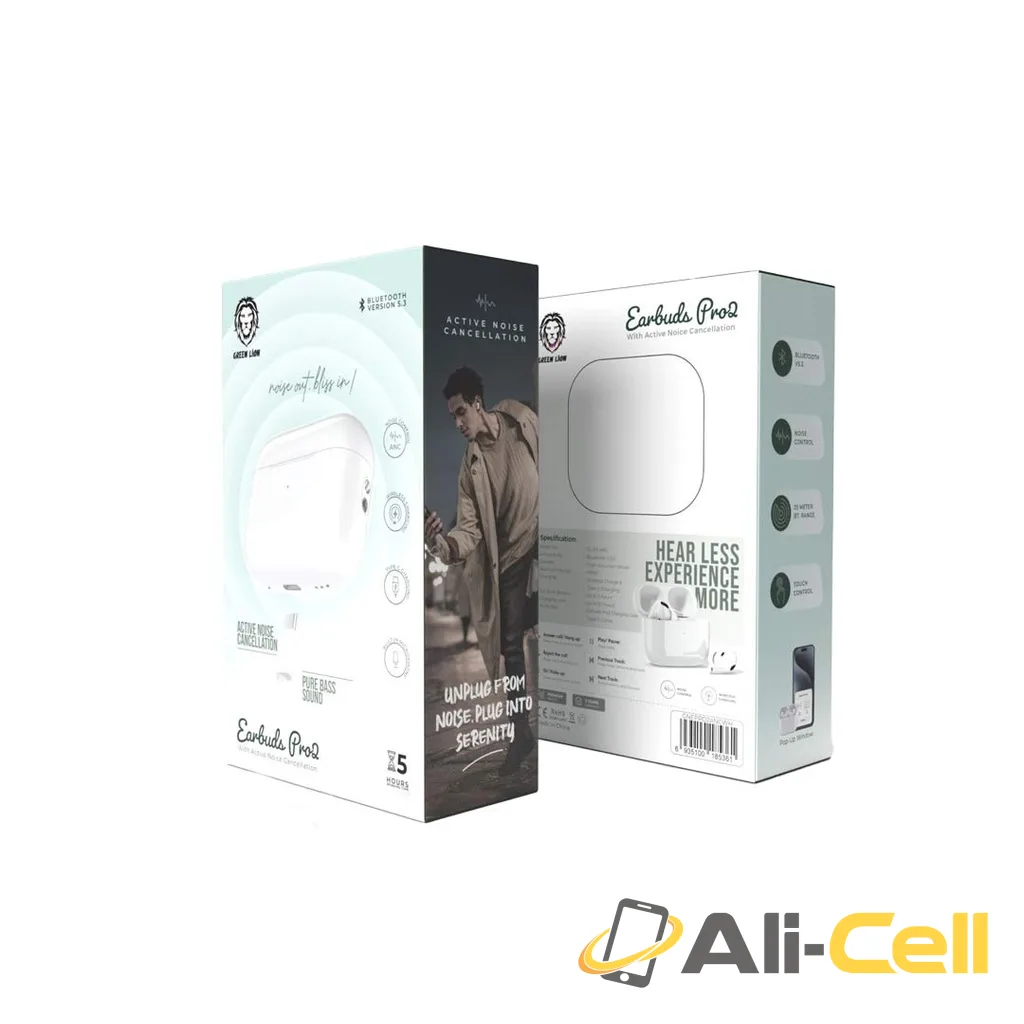 Green Lion Earbuds Pro2 with Active Noise Cancellation - White — 2