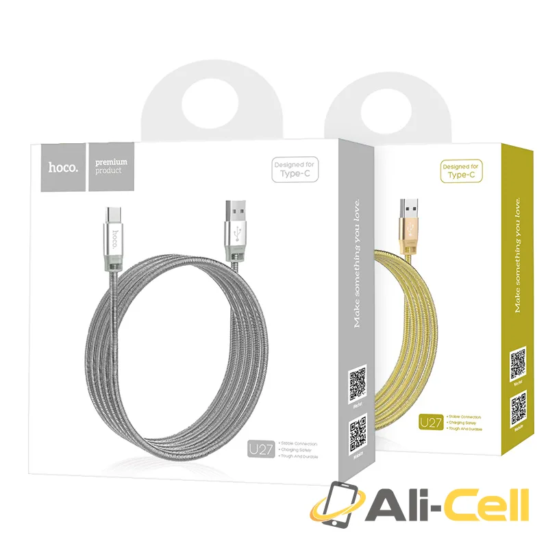 Cable USB to Type-C «U27 Golden shield» charging data sync (1.2m) — 7