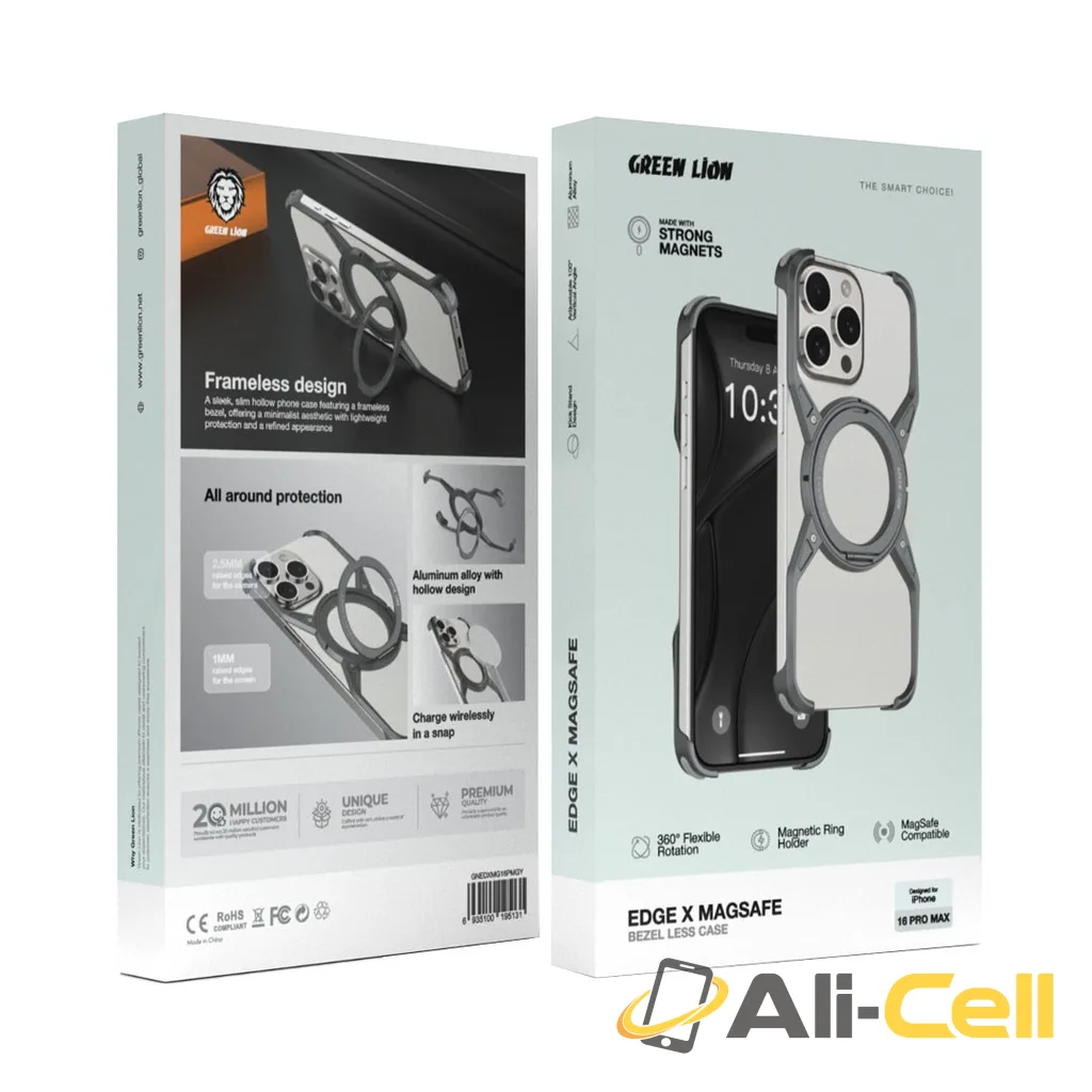 Green Lion Edge X MagSafe Bezel Less Case for iPhone 16 Pro Max/Pro — 2