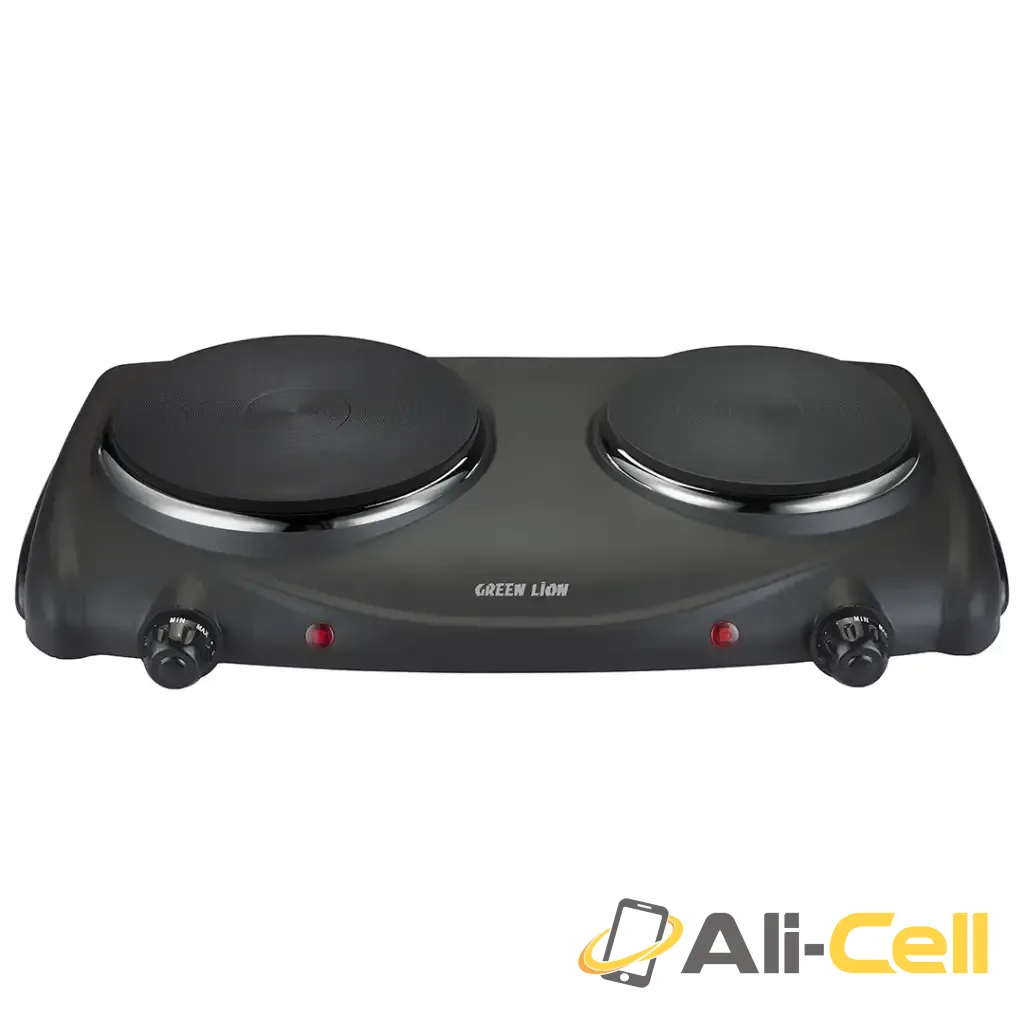 Green Lion Electric Stove Double Hot Plate - Black