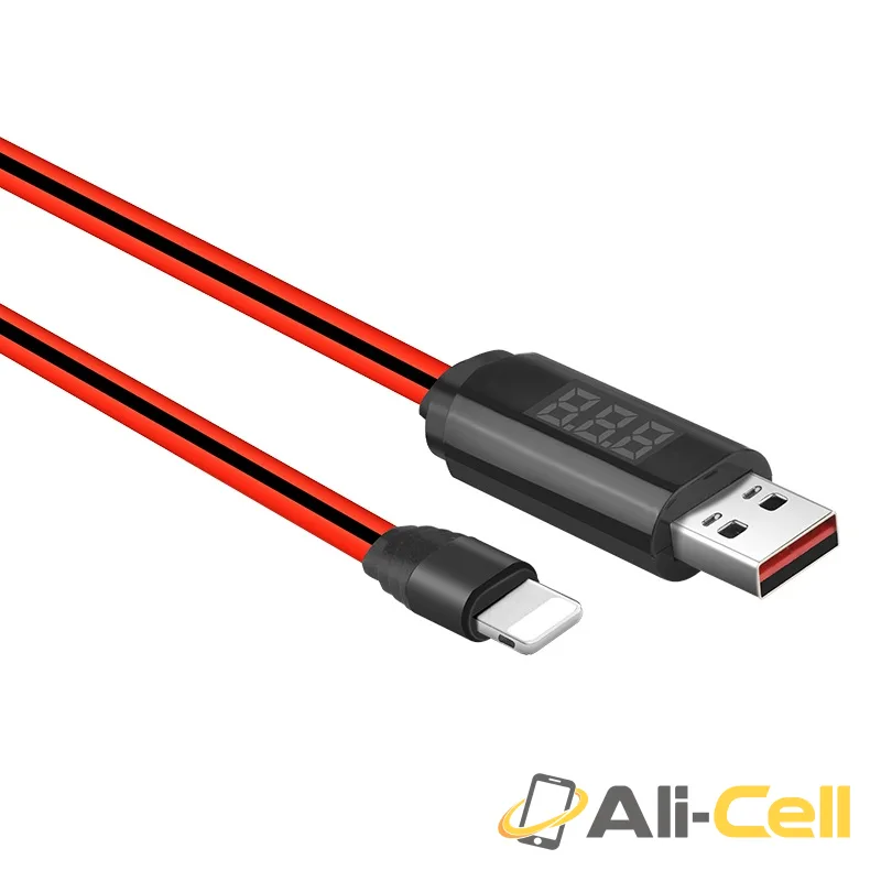 Cable USB to Lightning «U29 LED» charging data sync (1.2m) — 3