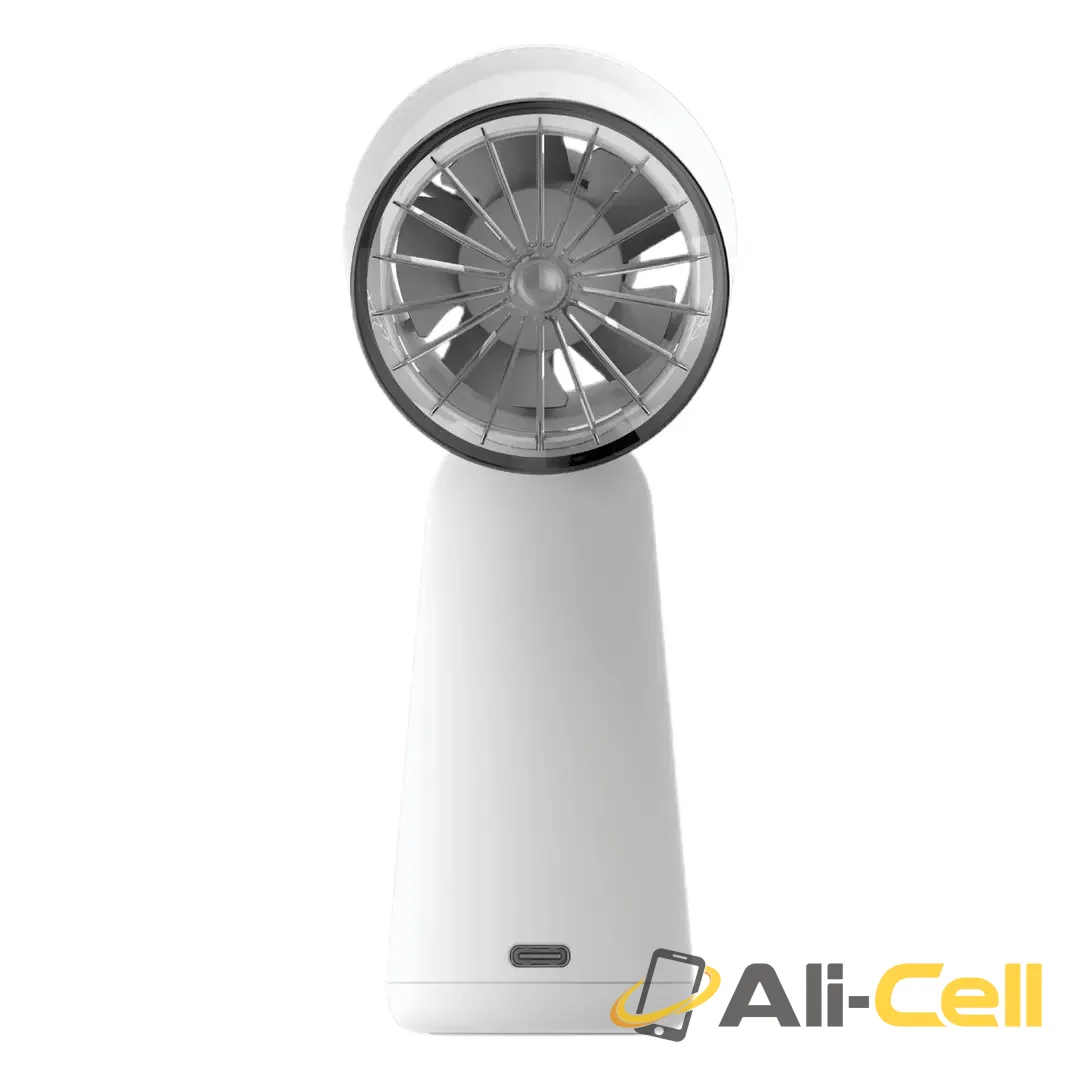 Green Lion Elvar Handheld Fan - White — 2