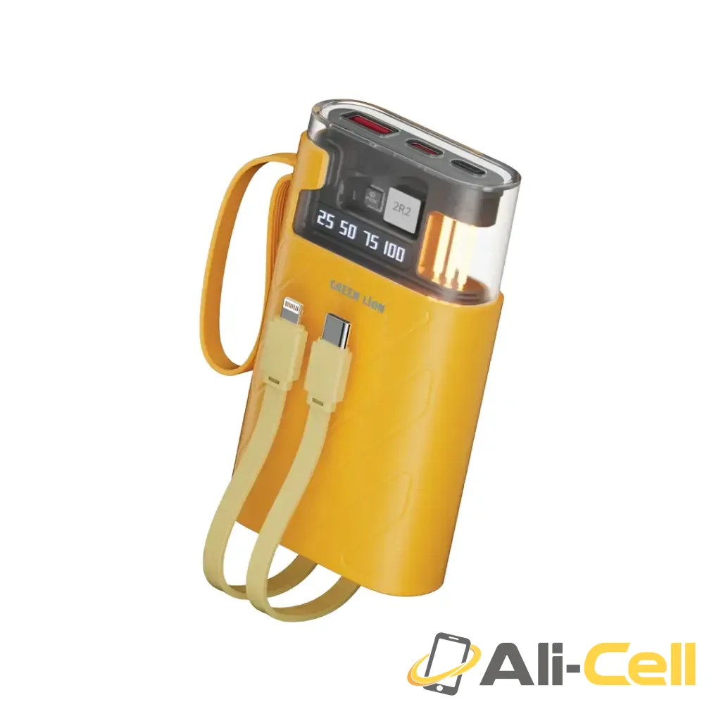 Green Lion Elixir Vault Power Bank 10000mAh PD 22.5W - Yellow