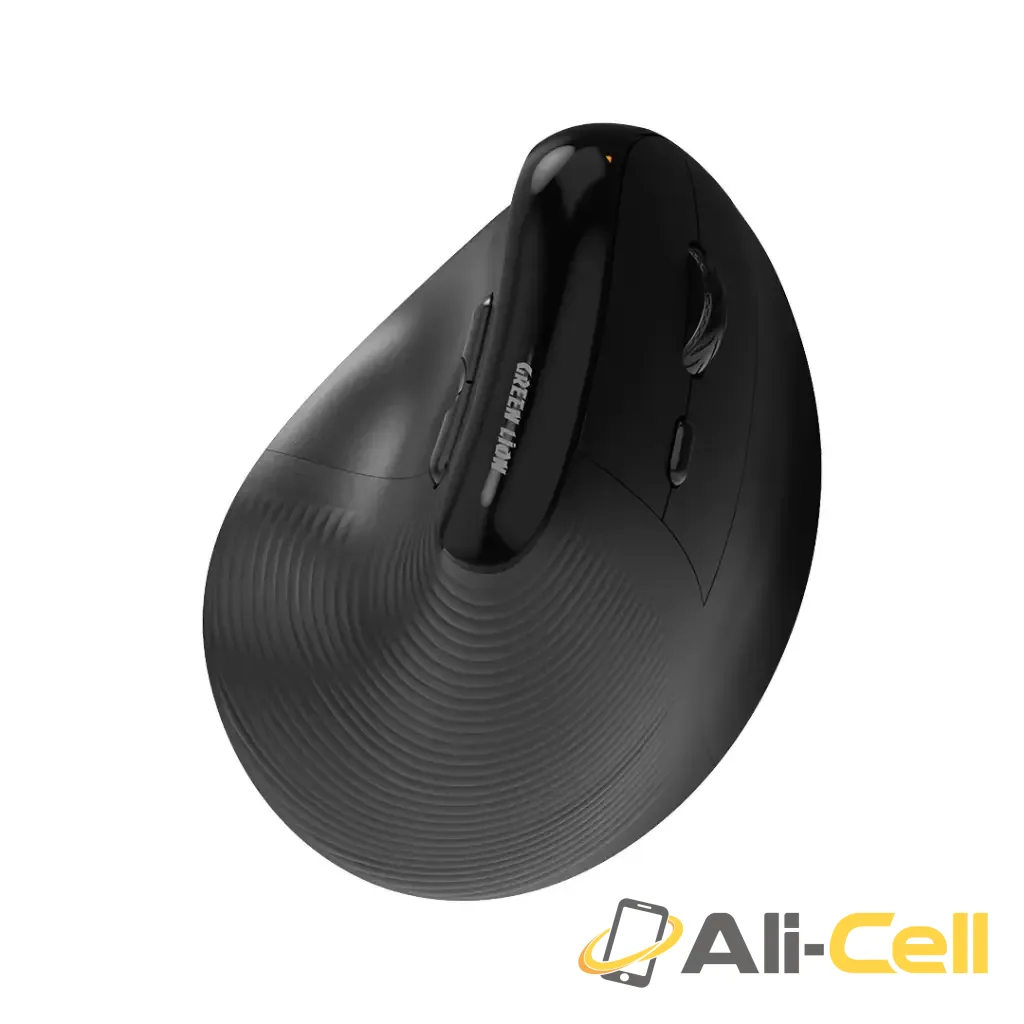 Green Lion Ergo Grip Vertical Mouse - Black