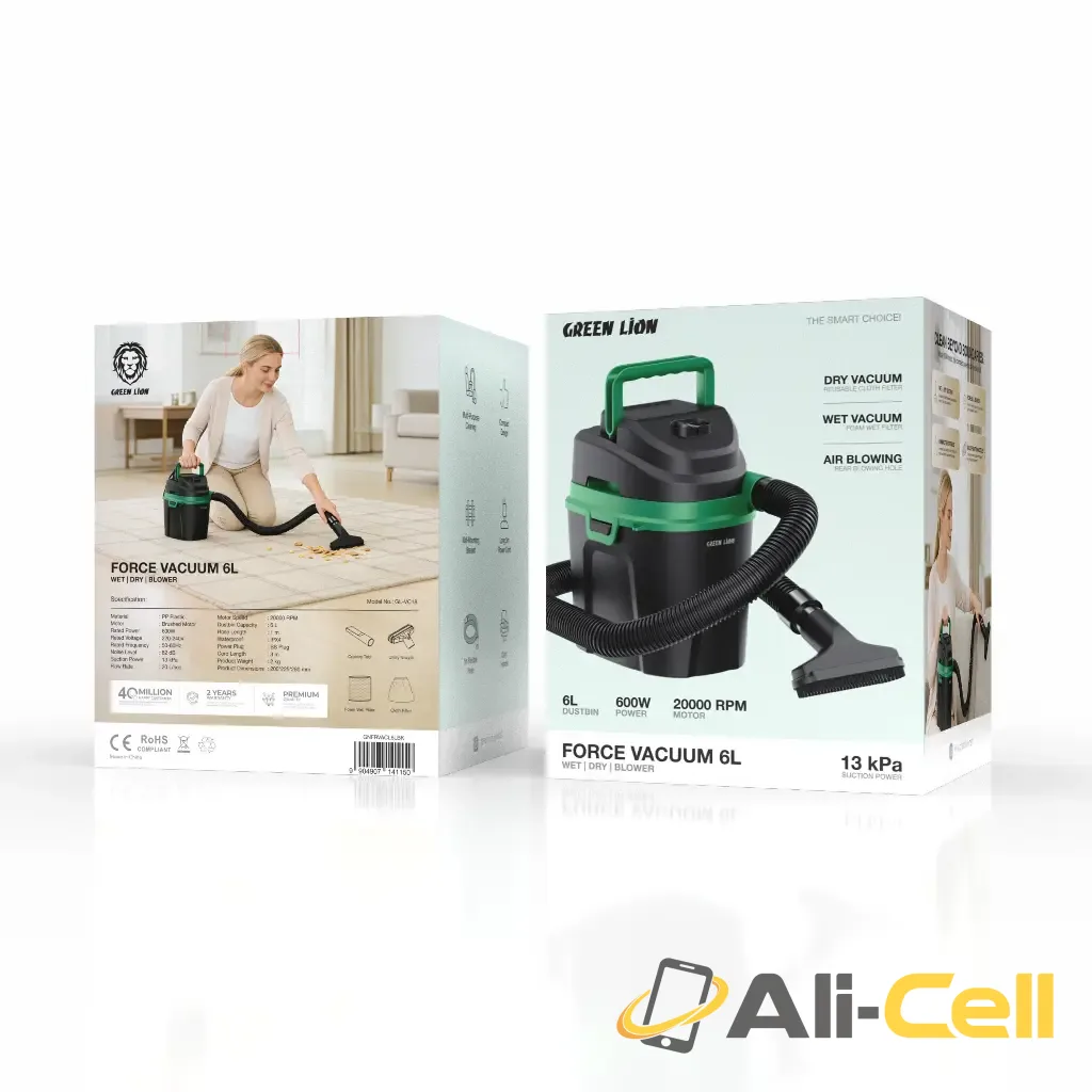 Green Lion FORCE VACUUM 6L Wet, Dry, Blower 20000 RPM 600W — 3