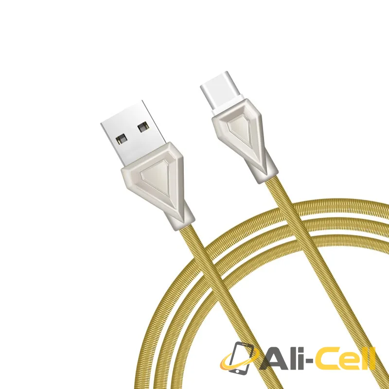Cable USB to Type-C «U25 Golden armor» charging data sync (1.0m) — 2