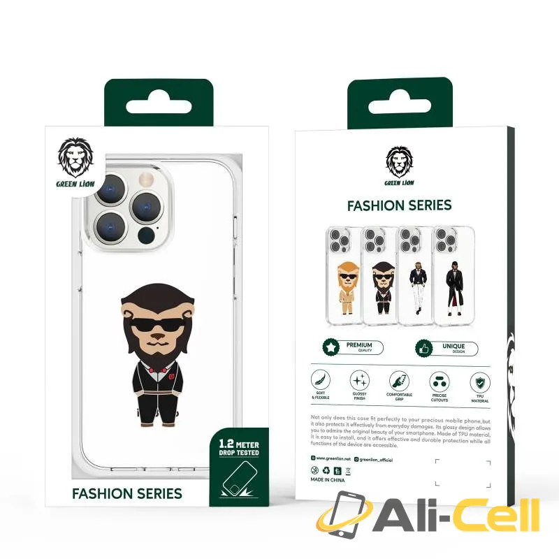 Green Lion Fashion Series Tuxedo Lion Case iPhone 13 Pro (6.1") — 2