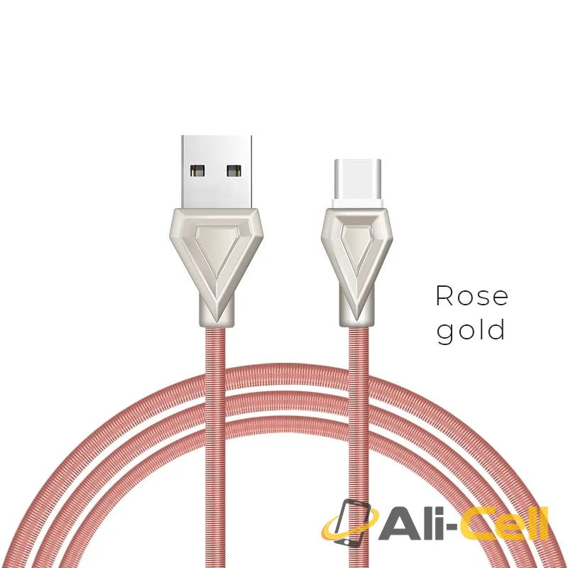 Cable USB to Type-C «U25 Golden armor» charging data sync (1.0m)