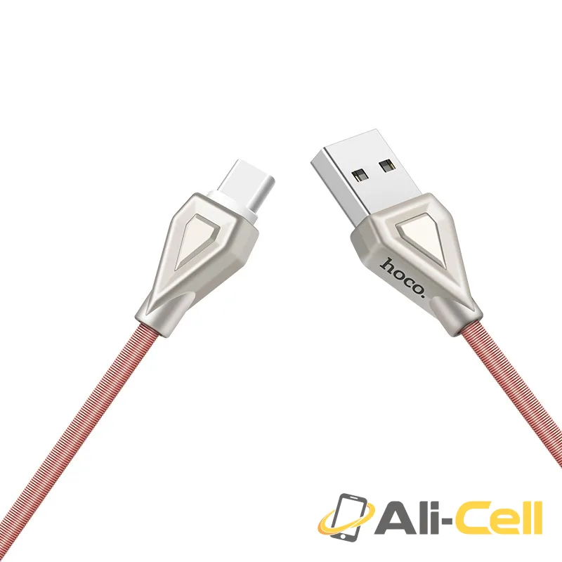 Cable USB to Type-C «U25 Golden armor» charging data sync (1.0m) — 3