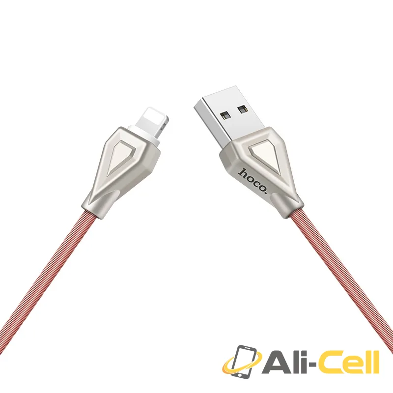 Cable USB to Lightning «U25 Golden armor» charging data sync (1.0m) — 2