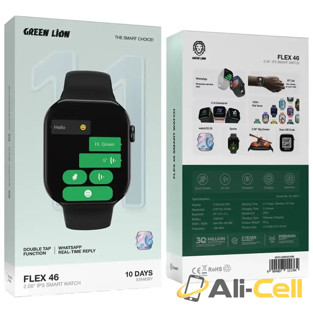 Green Lion Flex 46 2.06" IPS Smart Watch — 2
