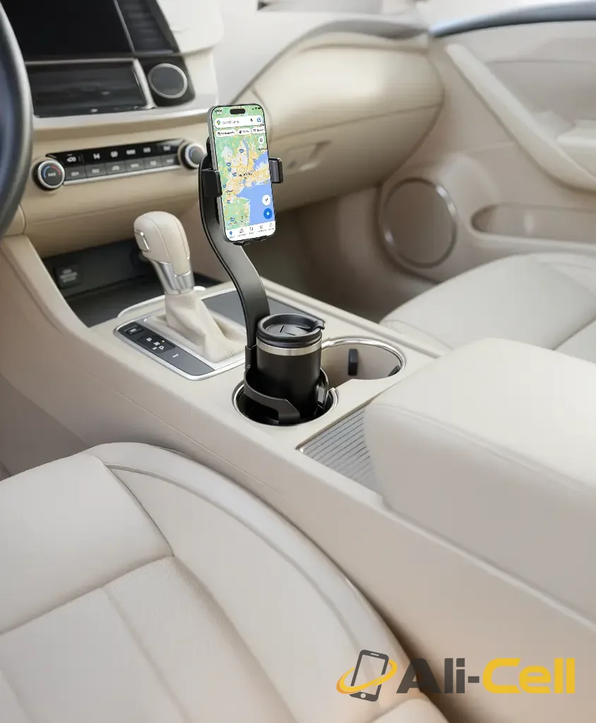 Green Lion Flex Grip - Cup Holder Phone Mount - Black — 3