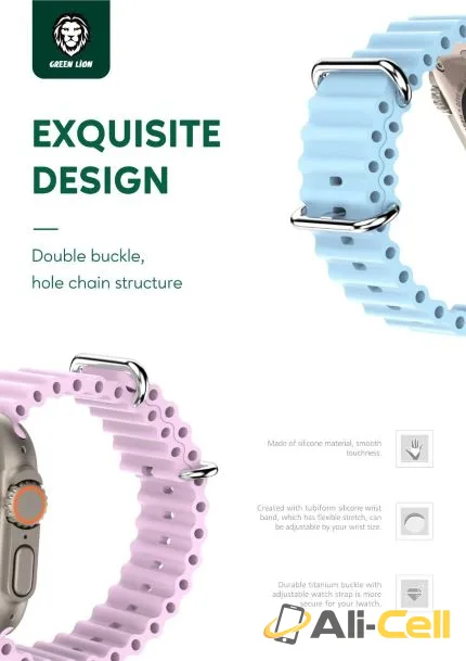 Green Lion Felex Silicone Watch Band Apple Watch 49mm Ultra — 2