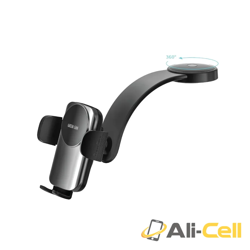 Green Lion Flex Charge Pro Phone Holder - Black