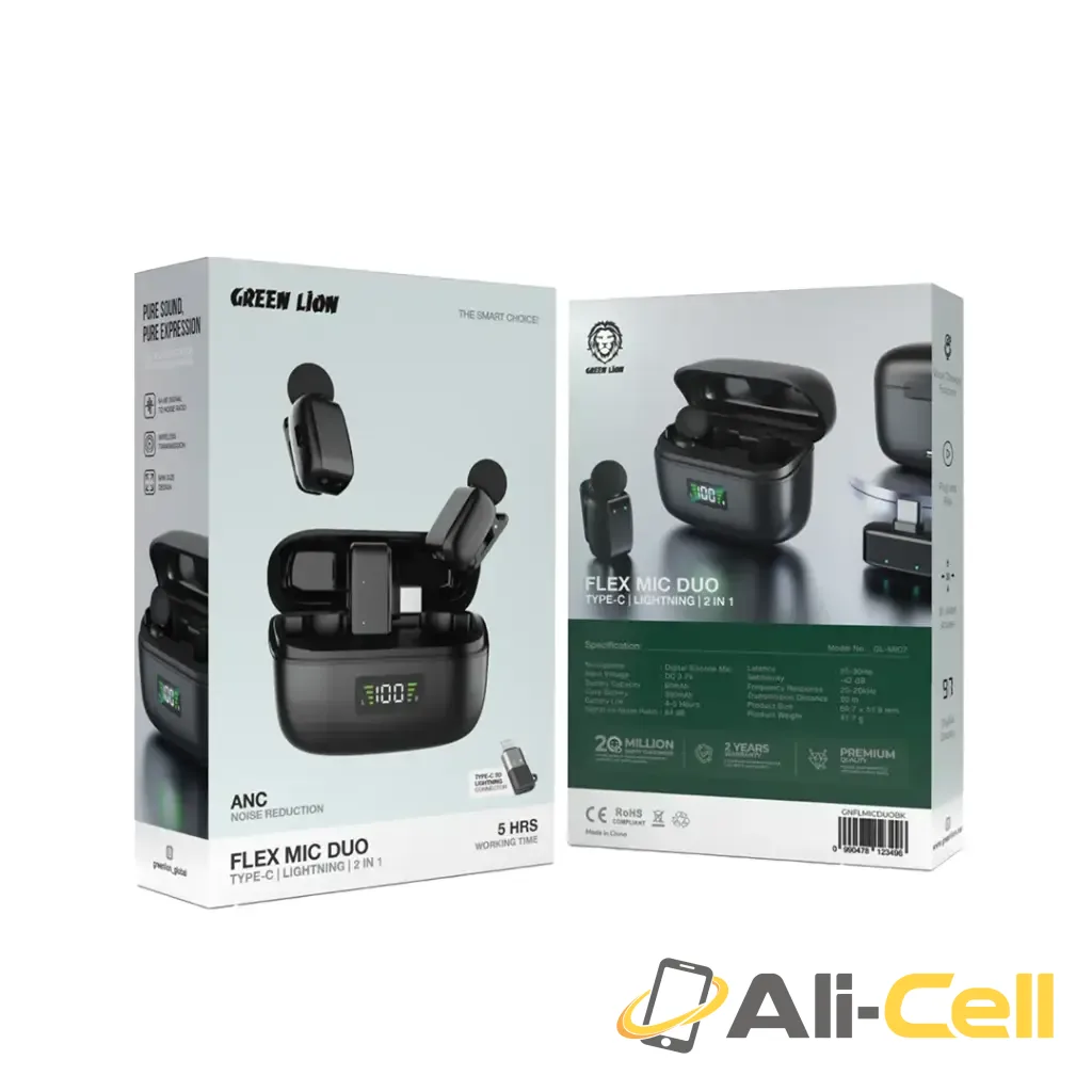 Green Lion Flex Mic Duo - Black — 2