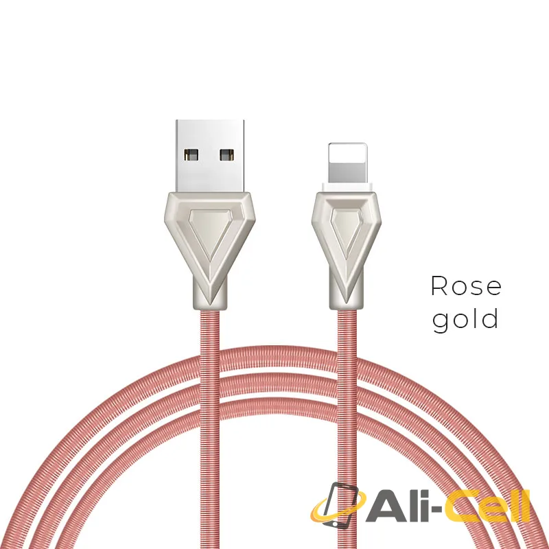 Cable USB to Lightning «U25 Golden armor» charging data sync (1.0m)