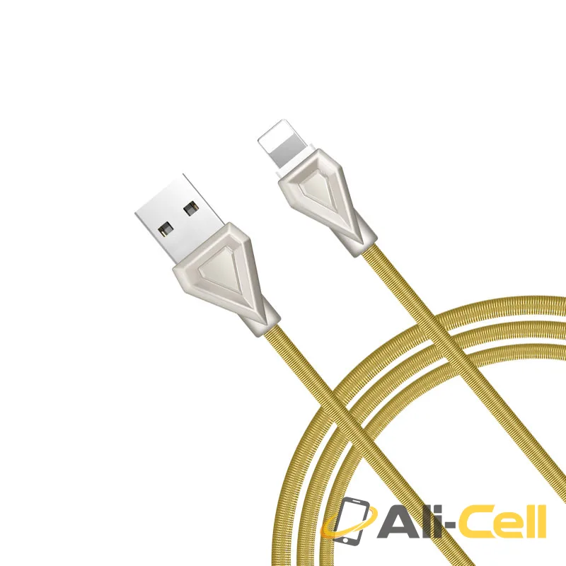 Cable USB to Lightning «U25 Golden armor» charging data sync (1.0m) — 3