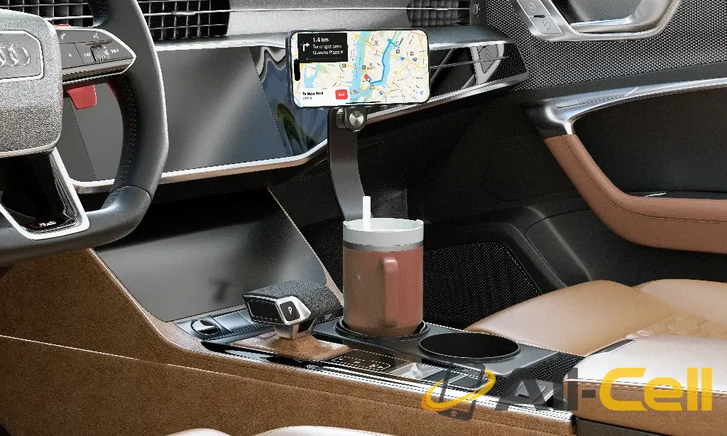 Green Lion Flex Cup Mag - Cup Holder Phone Mount - Black — 2