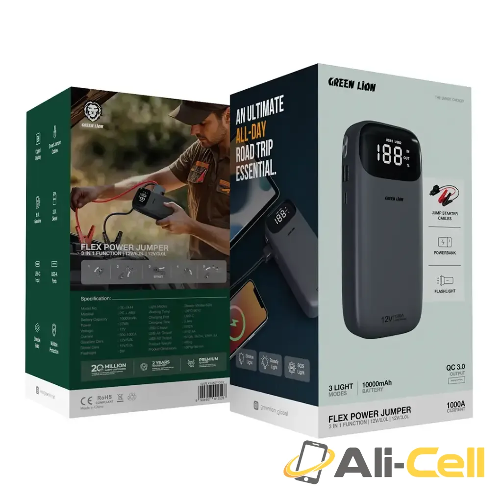 Green Lion Flex Power Jumper and Power Bank  10000mAh — 2