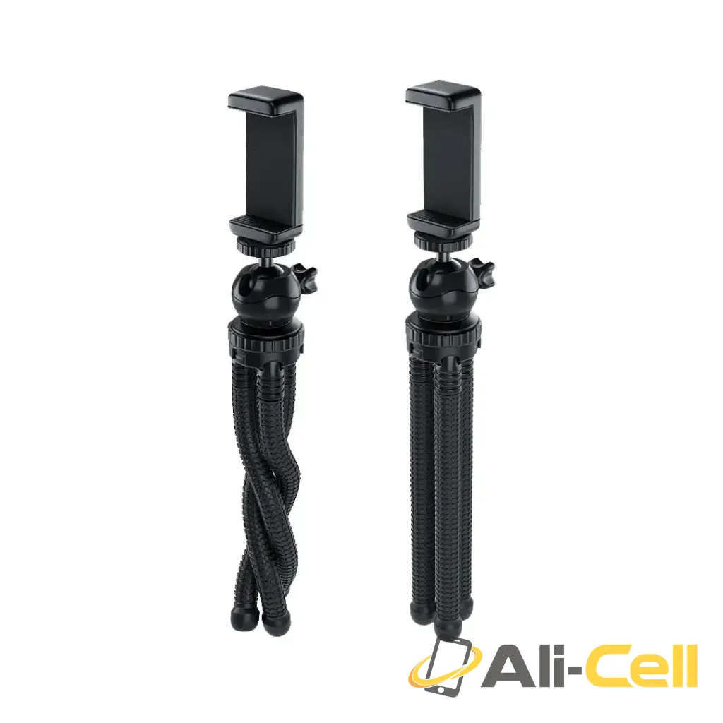 Green Lion Flexible Tripod with Foam Grips - Black — 2