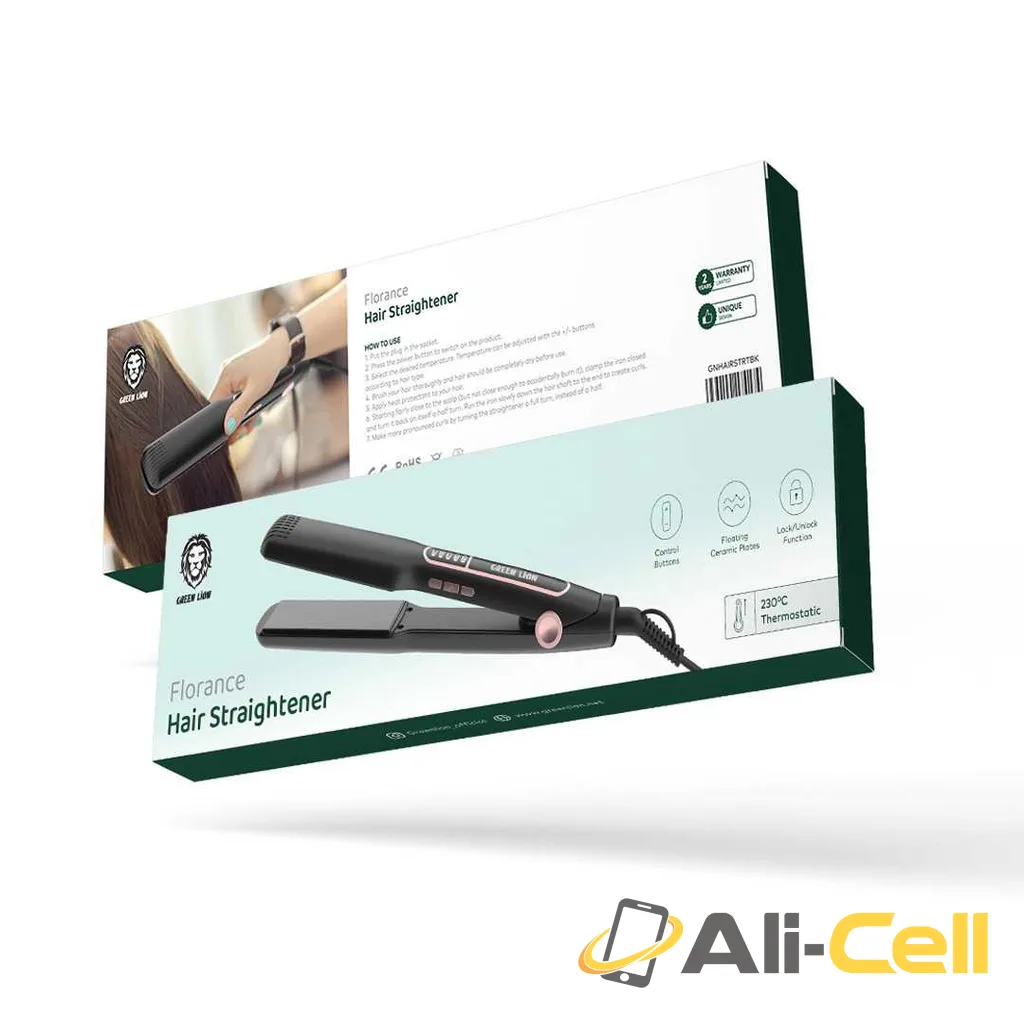 Green Lion Florance Hair Straightener - Black — 2