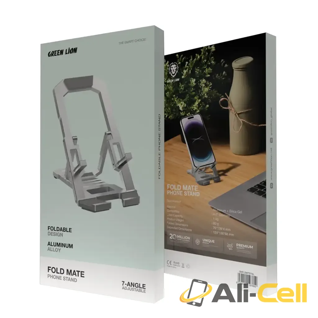 Green Lion Fold Mate Phone Stand - Gray — 2