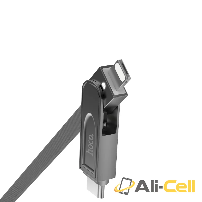 Cable USB to Lightning Micro-USB Type-C «U24 Refined» charging wire (1.0m) — 2
