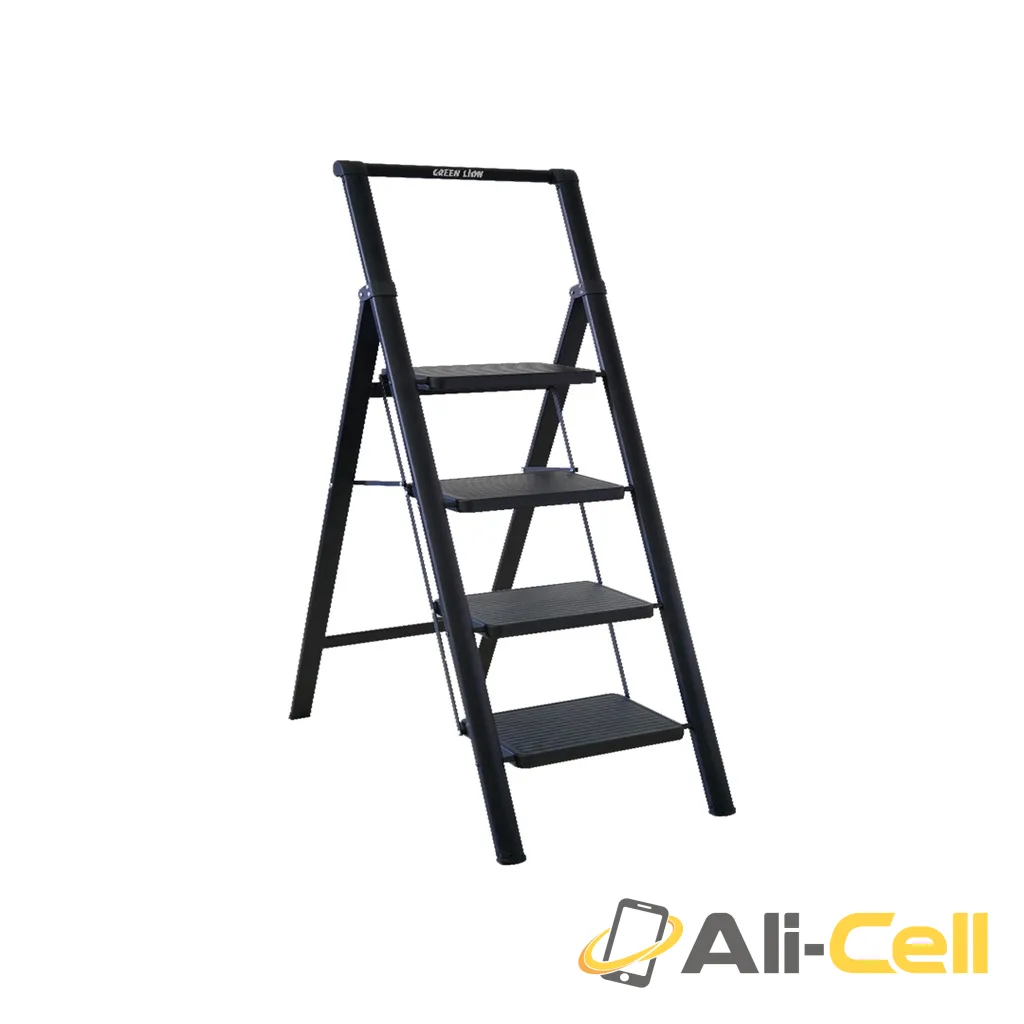 Green Lion Foldable Ladder - Black