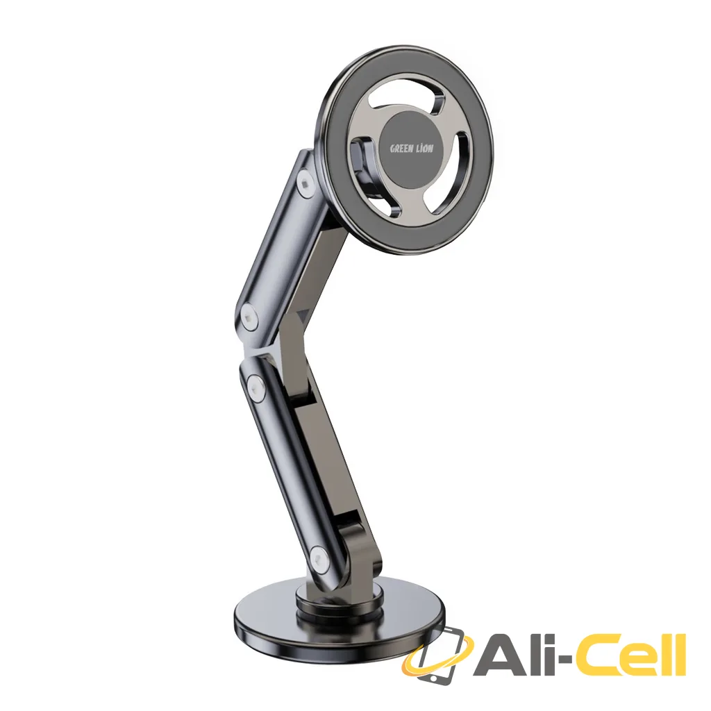 Green Lion Foldable Magnetic Car Mount - Black