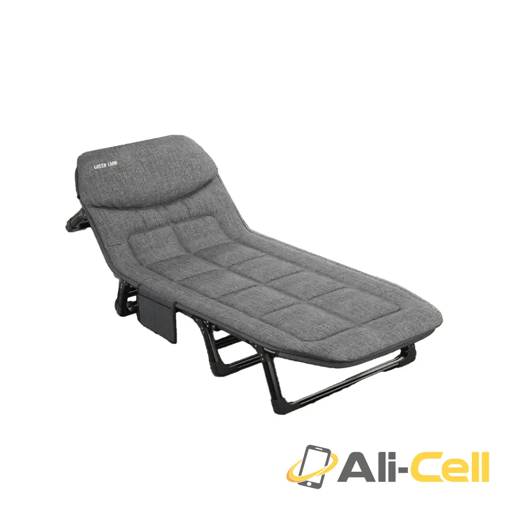 Green Lion Foldable Camping Bed - Gray