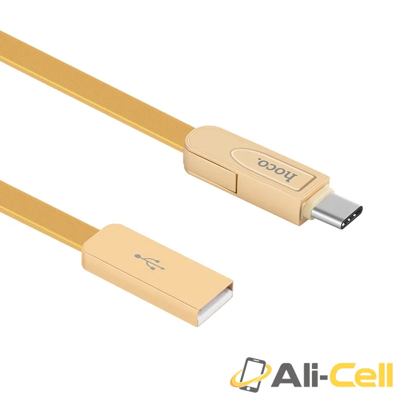 Cable USB to Lightning Micro-USB Type-C «U24 Refined» charging wire (1.0m) — 3