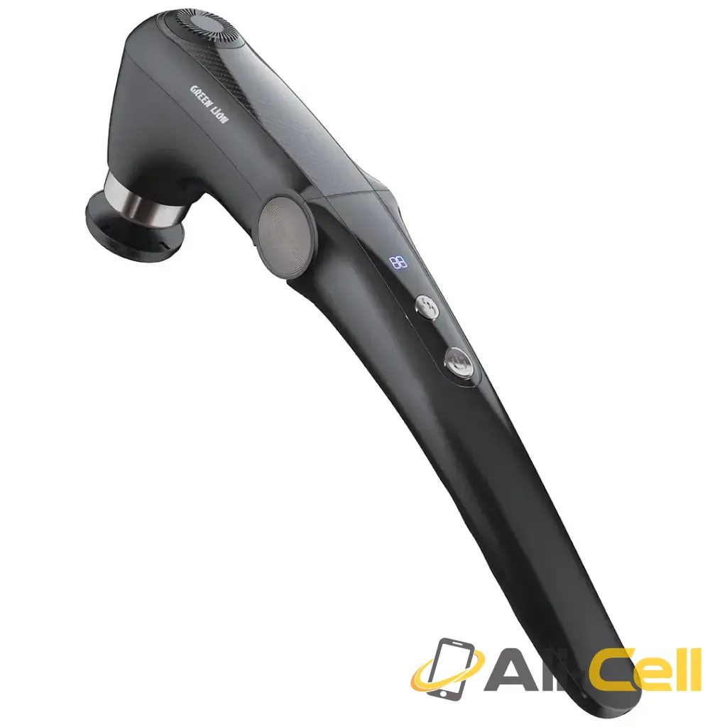 Green Lion Foldable Massage Gun with Long Handle & 45° Bend Adjustment - Black
