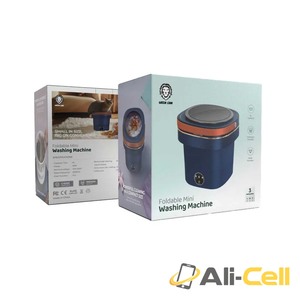 Green Lion Foldable Mini Washing Machine 9L 60W - Blue — 3