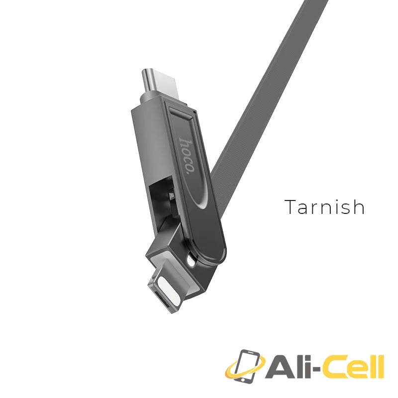 Cable USB to Lightning Micro-USB Type-C «U24 Refined» charging wire (1.0m)