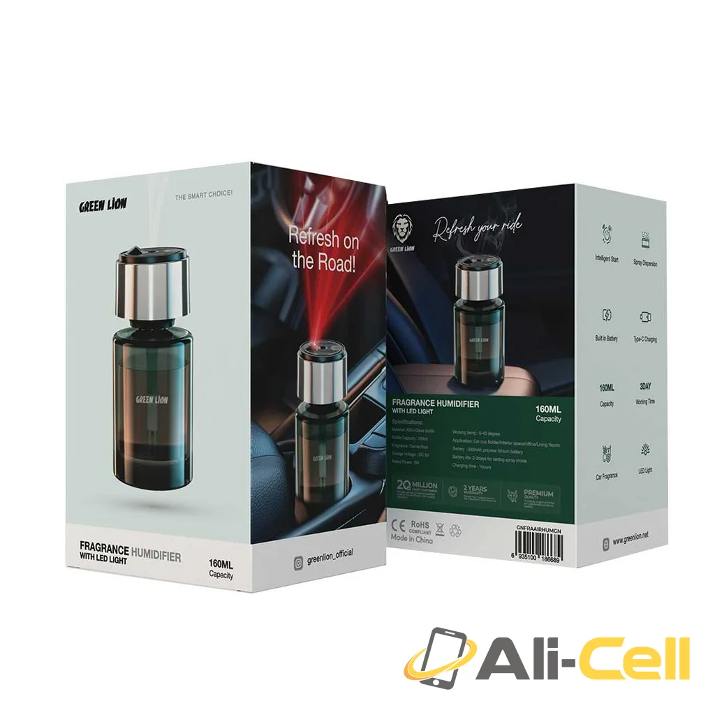 Green Lion Fragrance Humidifier With LED Light - Green — 2