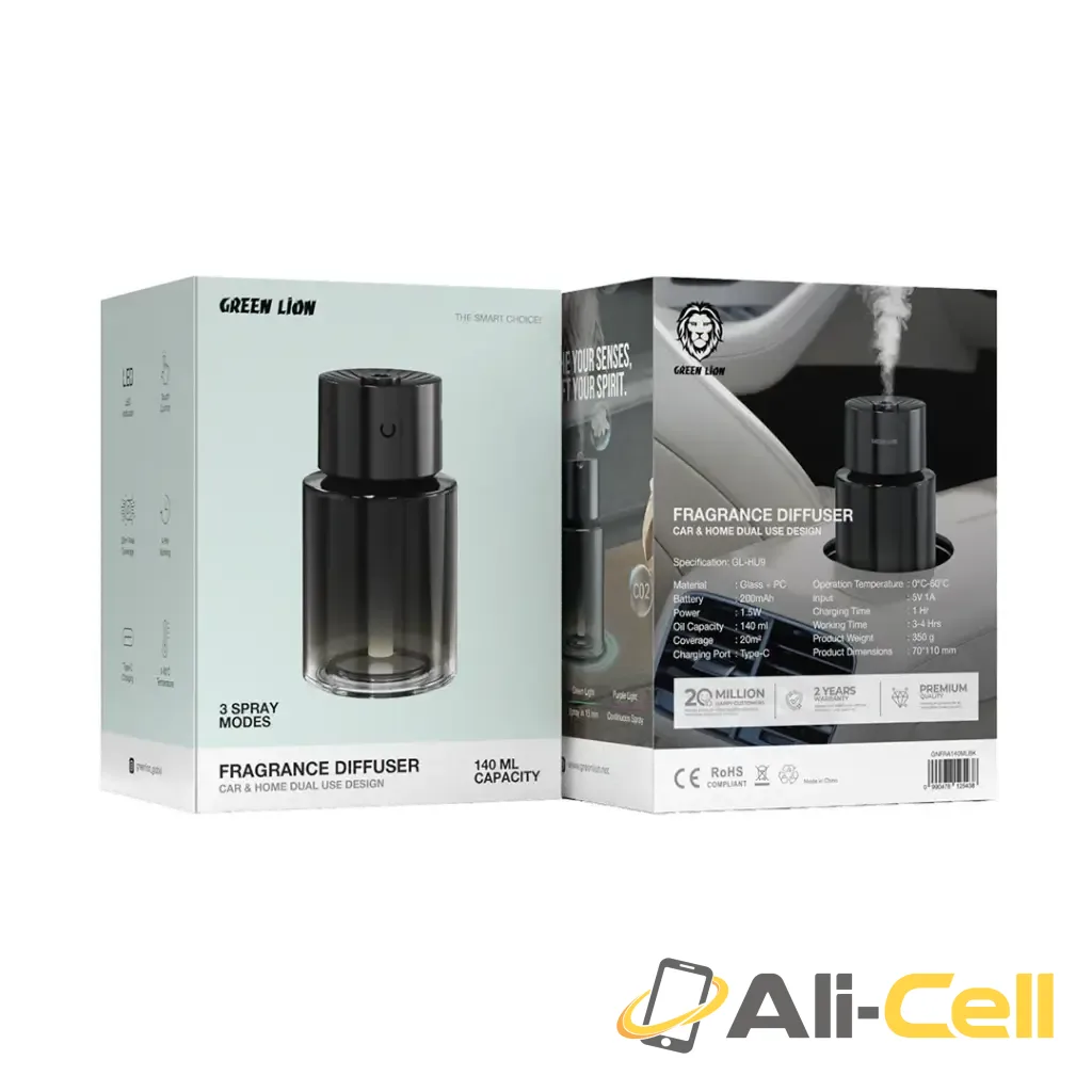 Green Lion Fragrance Diffuser 140mL - Black — 2
