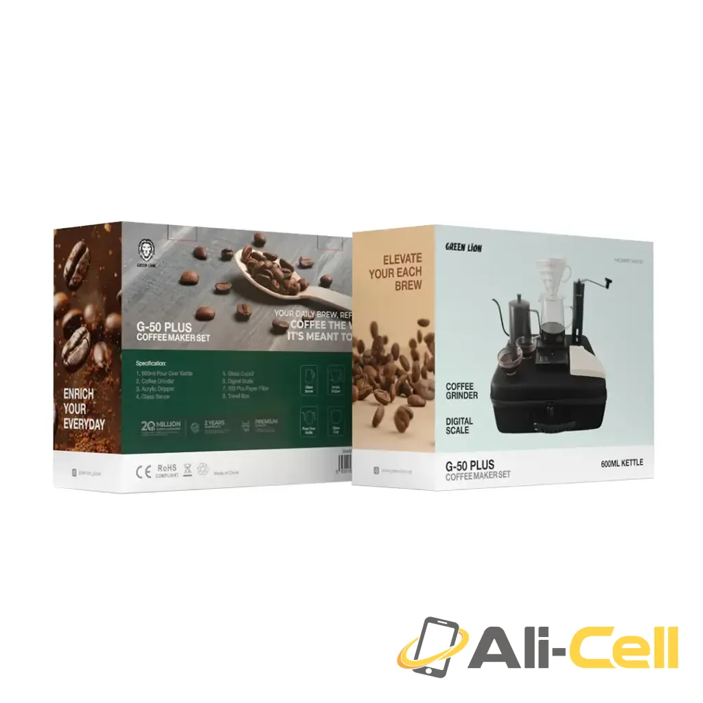 Green Lion G-50 PLUS Coffee Maker Set - Black — 2