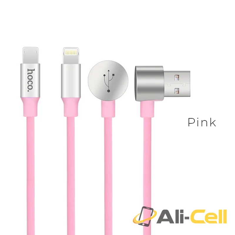 Cable USB to Lightning Micro-USB «U18 Golden hat» charging wire (1.2m)