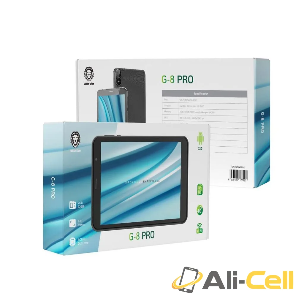 Green Lion G-8 Pro Tablet 2GB+32GB 8" 4000mAh - Black — 2