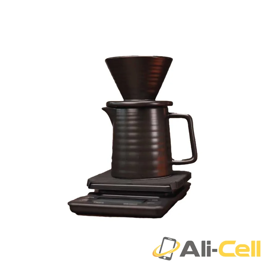 Green Lion G-80 Plus Coffee Maker Kettle Set - Black