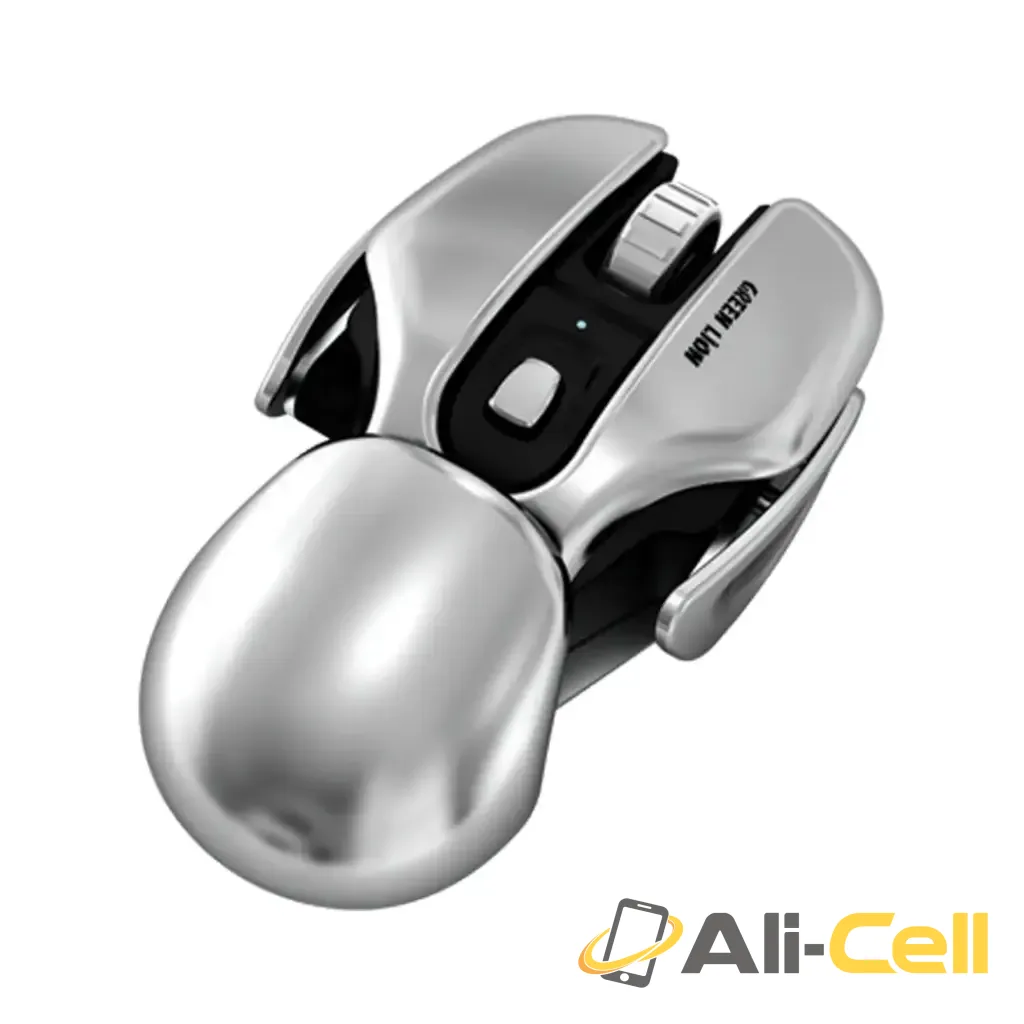 Green Lion G266 Beetles Metal Mouse - Gray