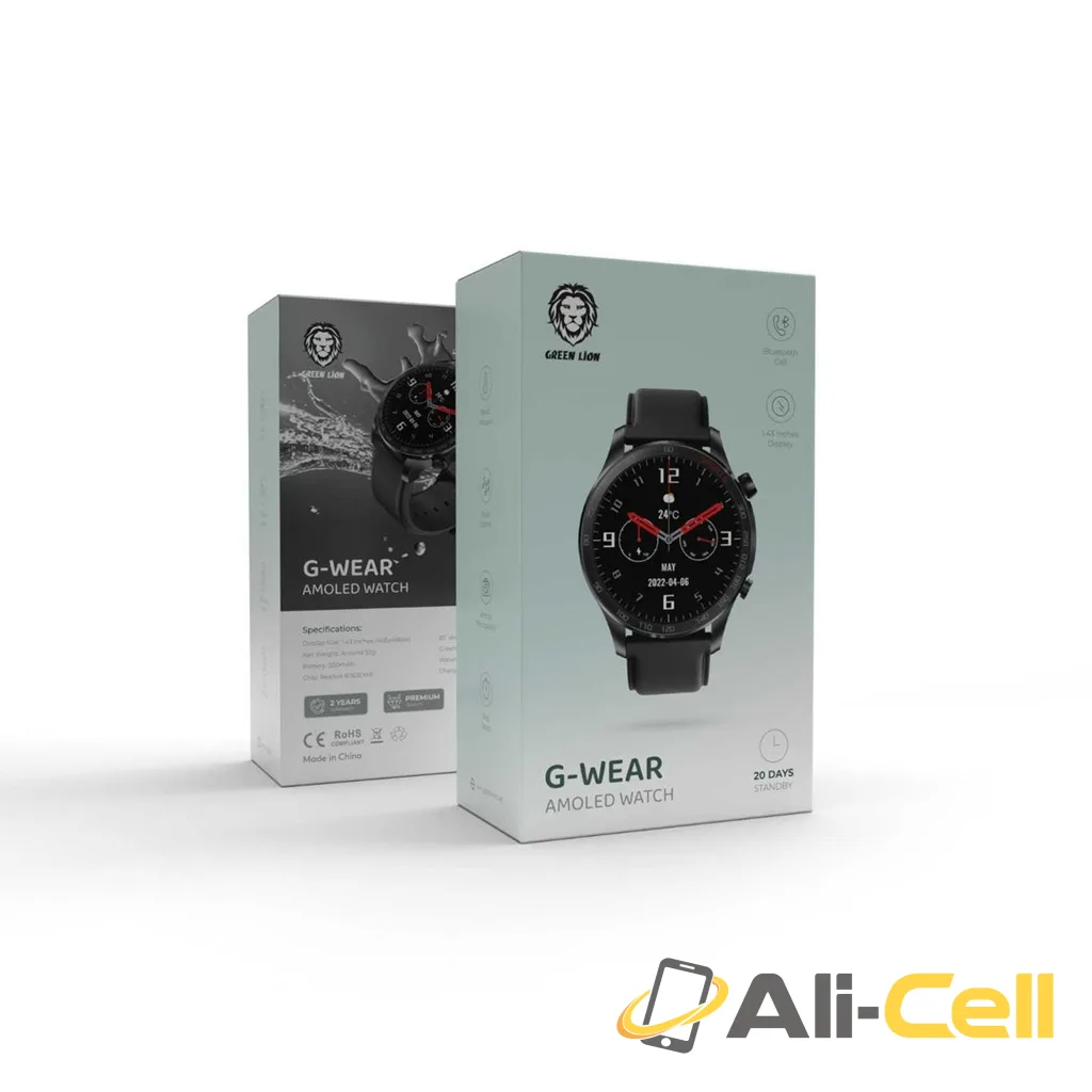 Green Lion G-Wear Amoled Watch - Black — 3
