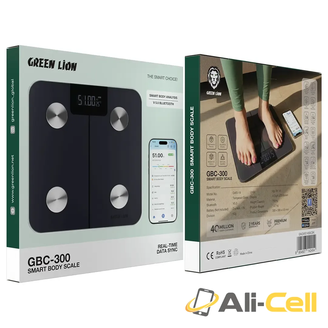 Green Lion GBC-300 Smart Body Scale - Black — 2